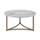 Aziz Sintered Stone Top Round Coffee Table