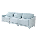 Elegant Sofa With Ergonomic Design And Lumbar Pillows by HouseOfZazla