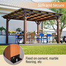 13x10ft Wooden Garden Gazebo with Metal Roof by HouseOfZazla