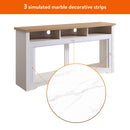 60 Inch Fireplace TV Stand for TVs Up to 70" with 50" Smart Electric Fireplace