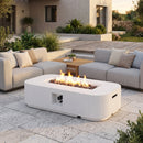 Outdoor 48.2" Rectangular MgO Fire Pit