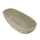66.9 Inch Freestanding Solid Surface Soaking Bathtub