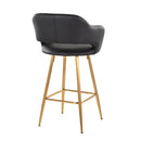 Margarite - Contemporary Fixed Height Counter Stool With Footrest (Set of 2) With Square by HouseOfZazla