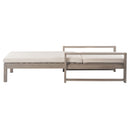 Outdoor Lounge Chairs, 5 Position Chaise Lounge With Adjustable Backrest (Set of 2) - Gray by HouseOfZazla