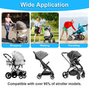2 In 1 Universal Stroller Board Sit & Stand Buggy Wheeled Board Toddler Stroller Attachment with Detachable Seat for 3-7 Years Old