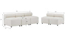 Evelyn 5-Piece Modular Chenille Sectional Sofa for Living Rooms by HouseOfZazla