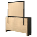 Annie - 7 Drawer Dresser With Mirror - Black by HouseOfZazla