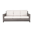 Beaufort 4-Piece Wicker Sofa Set with Swivel Rocking Chairs