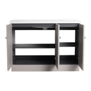 Contemporary Freestanding Bathroom Vanity With Resin Sink & Soft-Close Cabinet Doors by HouseOfZazla