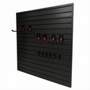 PVC Slatwall Panel Kit, 4x4ft Garage Wall Storage System