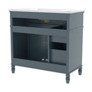 Bathroom Vanity With Sink, Freestanding Cabinet & Drawers by HouseOfZazla