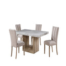 Sheena - 5 Pieces Dining Table Set With Chairs by Unique Piece Furniture