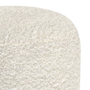 Chantal - Round Pouf - White by HouseOfZazla