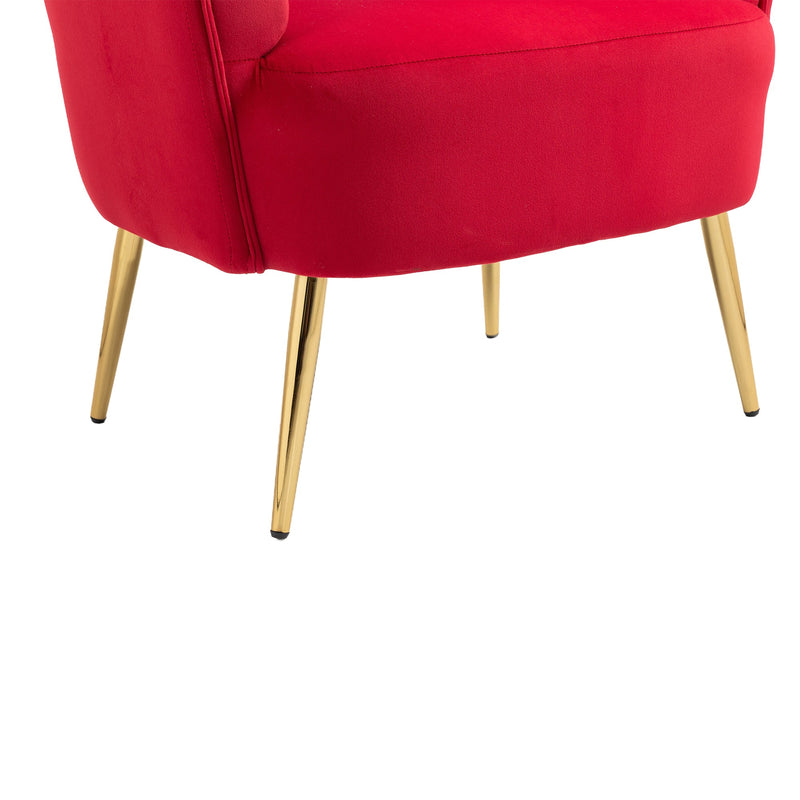 Accent Chair, leisure single chair with Golden feet