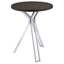 Edgerton Round 35-inch Pub Height Bistro Bar Table Dark Oak