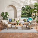 Casper Outdoor 6-Seater Sofa and Coffee Table Set