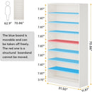 9 Tier Freestanding Shoe Cabinet with Open Design by HouseOfZazla