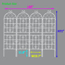 Metal Garden Rustproof Trellis For Climbing Plants Outdoor Flower Support by Unique Piece Furniture