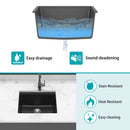 Quartz Composite Kitchen Sink With Workstation, Undermount by HouseOfZazla