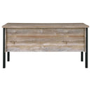 Azura - 4 Drawer Office Desk - Oak by HouseOfZazla