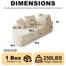 Semi Circular 2 In 1 Sofa Bed With Neck Pillow And Throw Pillows by HouseOfZazla