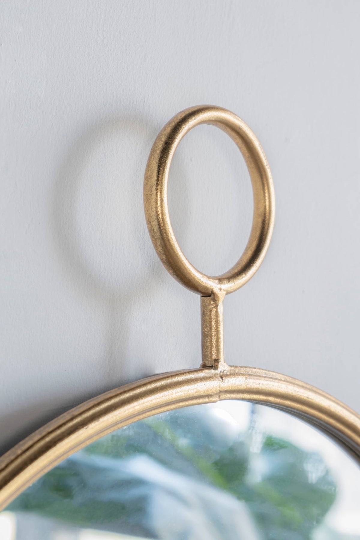 Circle Wall Mirror With Iron Frame, Accent Mirror For Living Room, photo 17 of 17