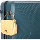 3 Piece Luggage Sets ABS Lightweight Suitcase with Two Hooks, Spinner Wheels, TSA Lock, (20/24/28), DARK GREEN