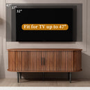 47" Modern TV Console Table with Storage Compartment