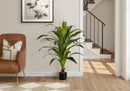 47" Tall, Artificial Plant, Dracaena Tree, Indoor, Faux, Fake, Floor, Greenery, Potted, Real Touch, Decorative - Green / Black by Unique Piece Furniture