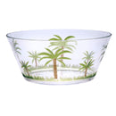 Palm Tree Acrylic Serving Bowls, Unbreakable Large Plastic Bowls by HouseOfZazla
