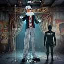 HOMCOM 106" Large Animated Clown Halloween Decorations