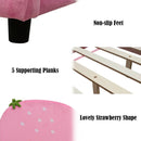 Kids Children Upholstered Berry Pattern Toddler Bed by LJGDeals