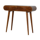 Solid Wood Curved Edge Console Table by HouseOfZazla