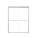 Modern Semi Frameless Double Sliding Shower Door by HouseOfZazla
