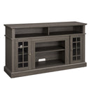 58" TV Stand with Glass Door Cabinets for TVs up to 65"
