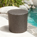 Keaton Barrel Side Table Gray by HouseOfZazla