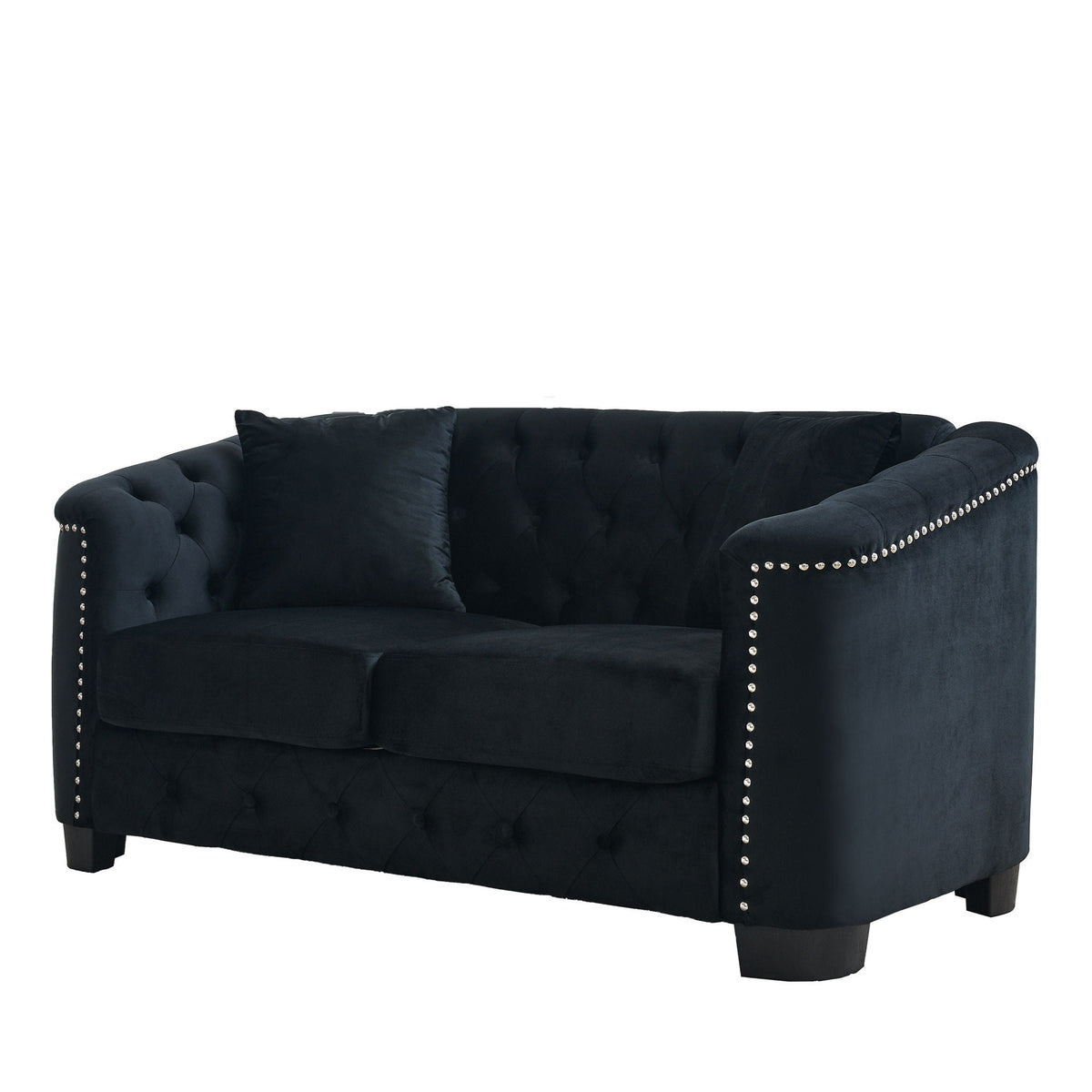 Modern Chesterfield Sofa With Tufted Backrest For Living Room, photo 32 of 36