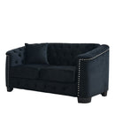 Modern Chesterfield Sofa With Tufted Backrest For Living Room by HouseOfZazla
