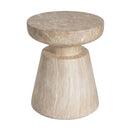 Outdoor Ponti Travertine Side Table