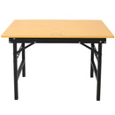 Portable Folding Work Table With Measuring Tape And Angle Finder Steel - Black