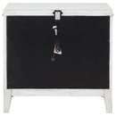 Marielle 2-drawer Nightstand Bedside Table Distressed White