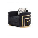 Soledad - Chair Upholstered With Hued Accents - Black by Unique Piece Furniture
