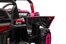 12V7A*1 30W*4 Four-Wheel Drive Seat One Button Start, Forward And Backward, High And Low Speed, Music, Front Light, Power Display, Two Doors Can Open, 2.4G R / C, Seat Belt Four Wheel Absorber by HouseOfZazla