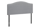 Queen Size Upholstered Gray Headboard - Transitional Style by HouseOfZazla