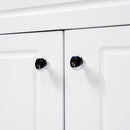 Bathroom Vanity With Double Sinks, 3 Drawers & 4 Doors - White by HouseOfZazla