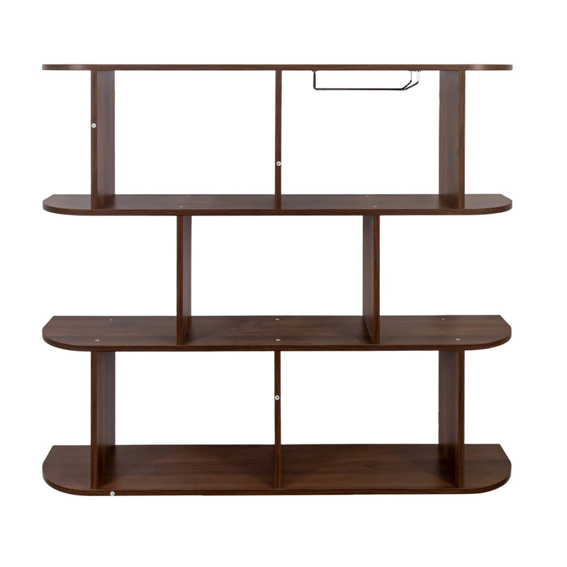 Large Wall Mounted 3 Tier Rustic Bottle Wine Rack, photo 9 of 10