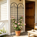 Metal Garden Trellis For Climbing Plants Outdoor Rustproof Plant Support Rose Trellis Netting Trellis by Unique Piece Furniture