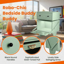 Robot LED Nightstand With 360° Rotating Drawer by HouseOfZazla