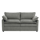 Modern Loveseat Sofa, Upholstered Couch With Side Storage Pockets
