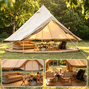 Oxford Bell Tent for Family Camping - Spacious 13.1ft Yurt with Stove Jack by HouseOfZazla